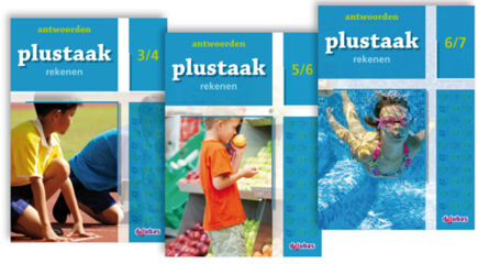 Plustaak Rekenen serie B complete set antwoordenboeken (7 stuks) 
