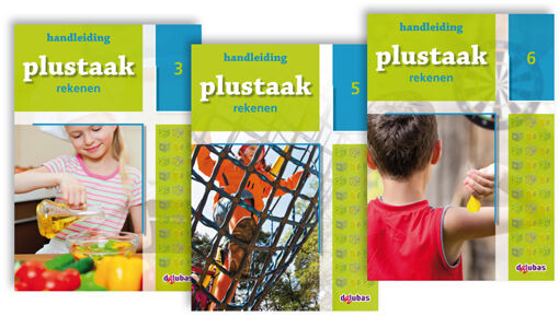 Plustaak Rekenen serie A complete set handleidingen (7 stuks) 