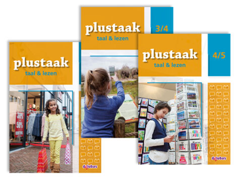 Plustaak Taal & Lezen complete set (3 handleidingen, 3 antwoordenboeken, 3 x 5 werkboeken)